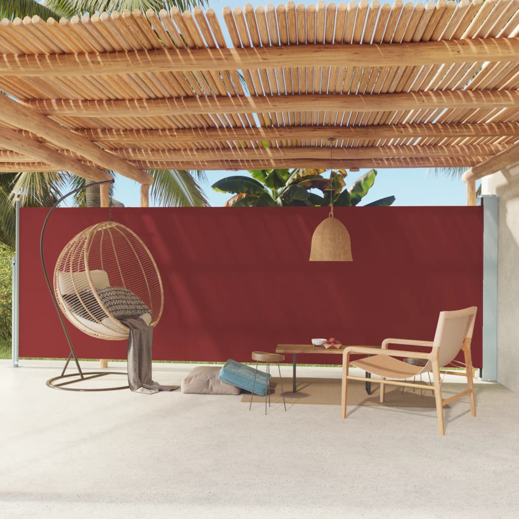 Side Awning | Fabric + Grey Steel Cover