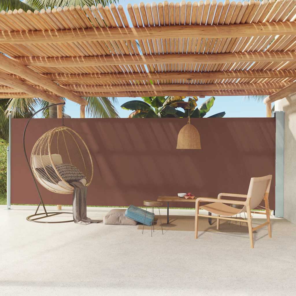 Side Awning | Fabric + Grey Steel Cover