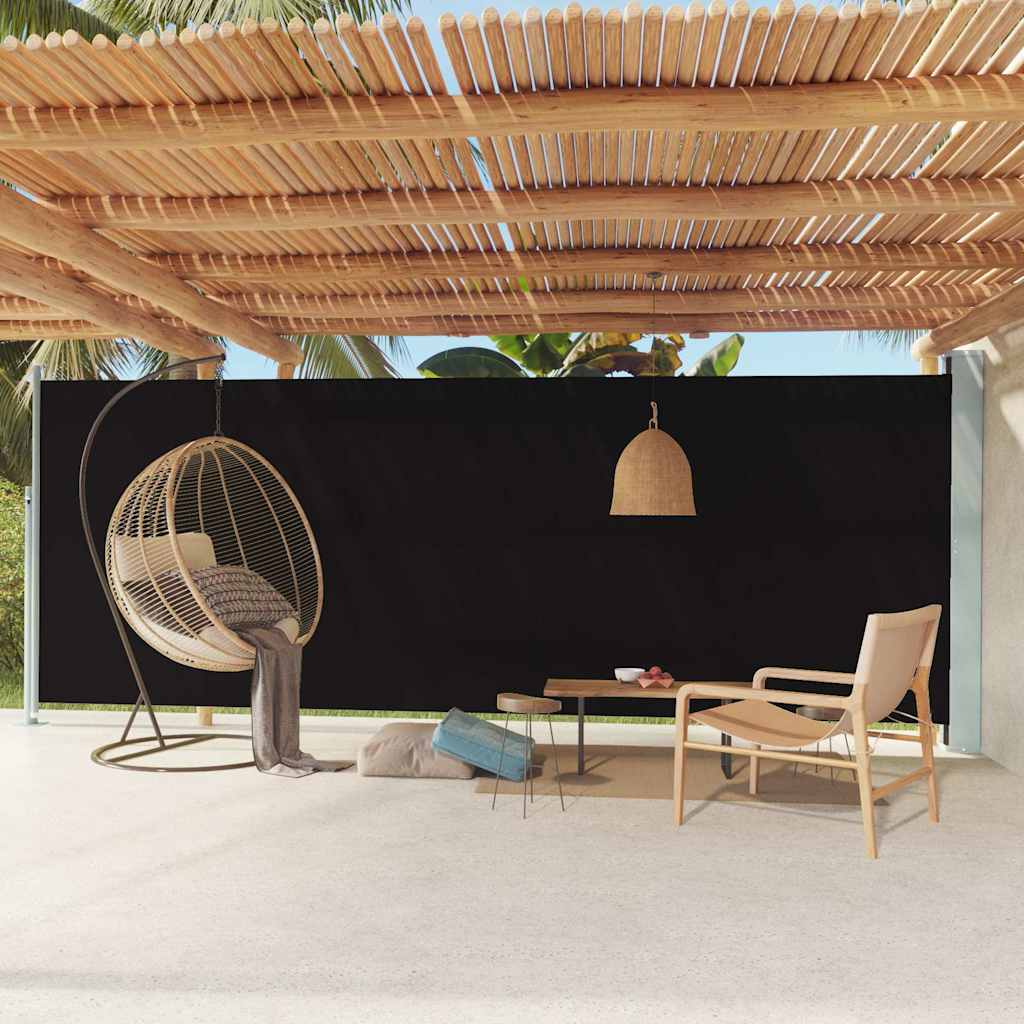 Side Awning | Fabric + Grey Steel Cover
