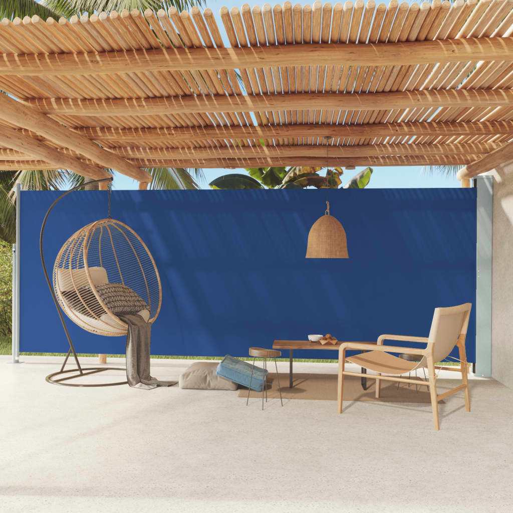 Side Awning | Fabric + Grey Steel Cover