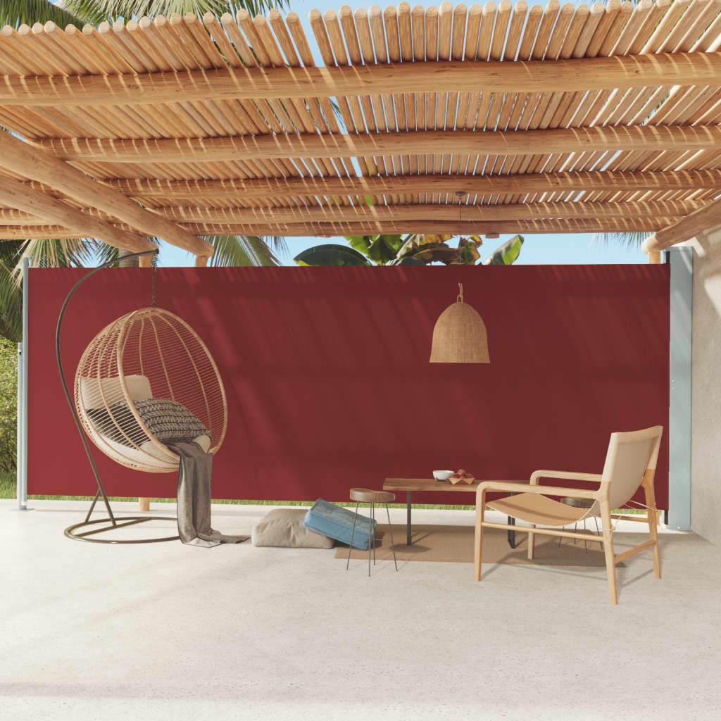 Side Awning | Fabric + Grey Steel Cover