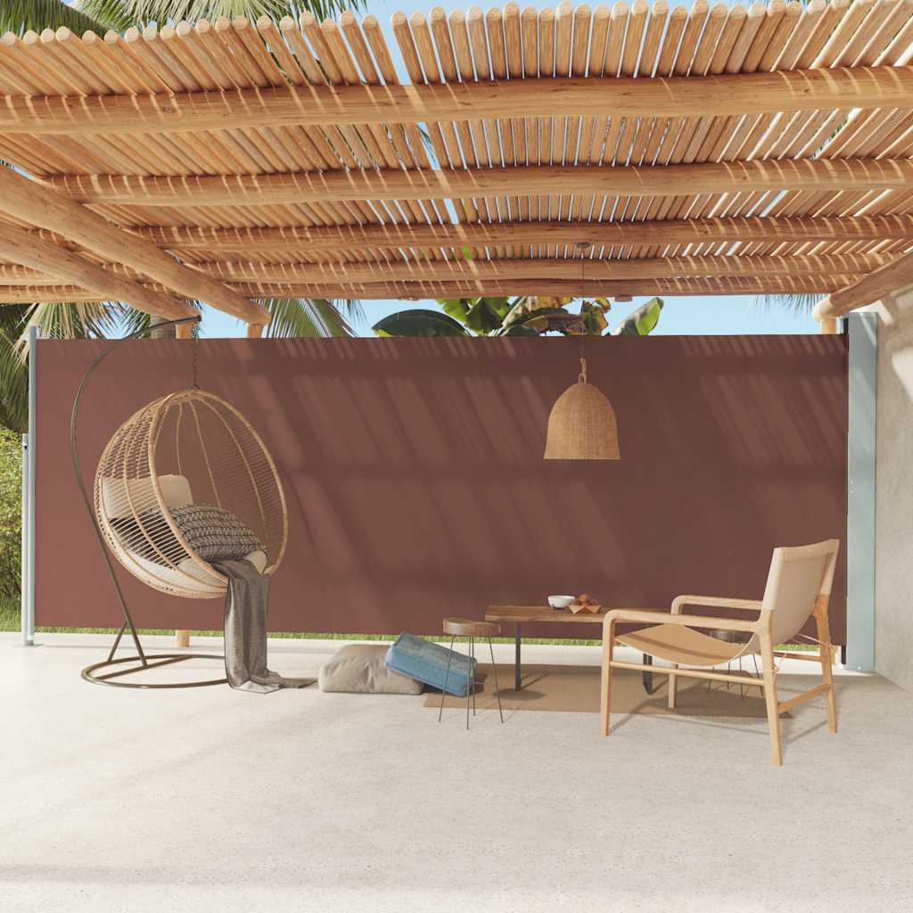 Side Awning | Fabric + Grey Steel Cover