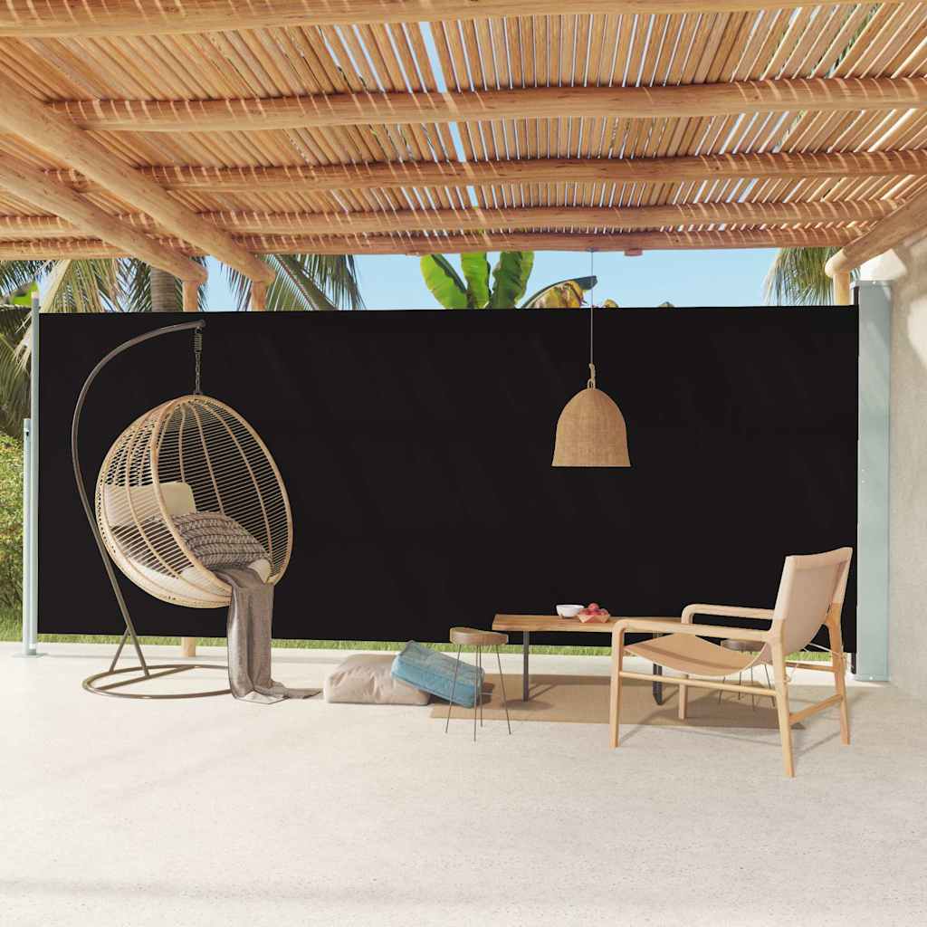 Side Awning | Fabric + Grey Steel Cover