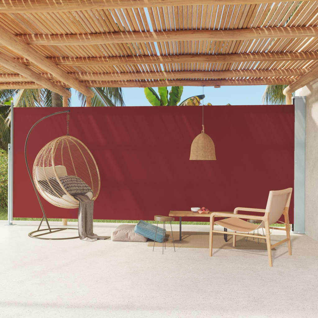 Side Awning | Fabric + Grey Steel Cover