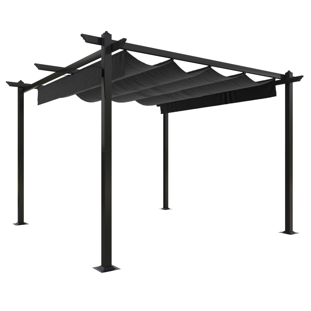Garden Gazebo With Retractable Roof 3X3 M