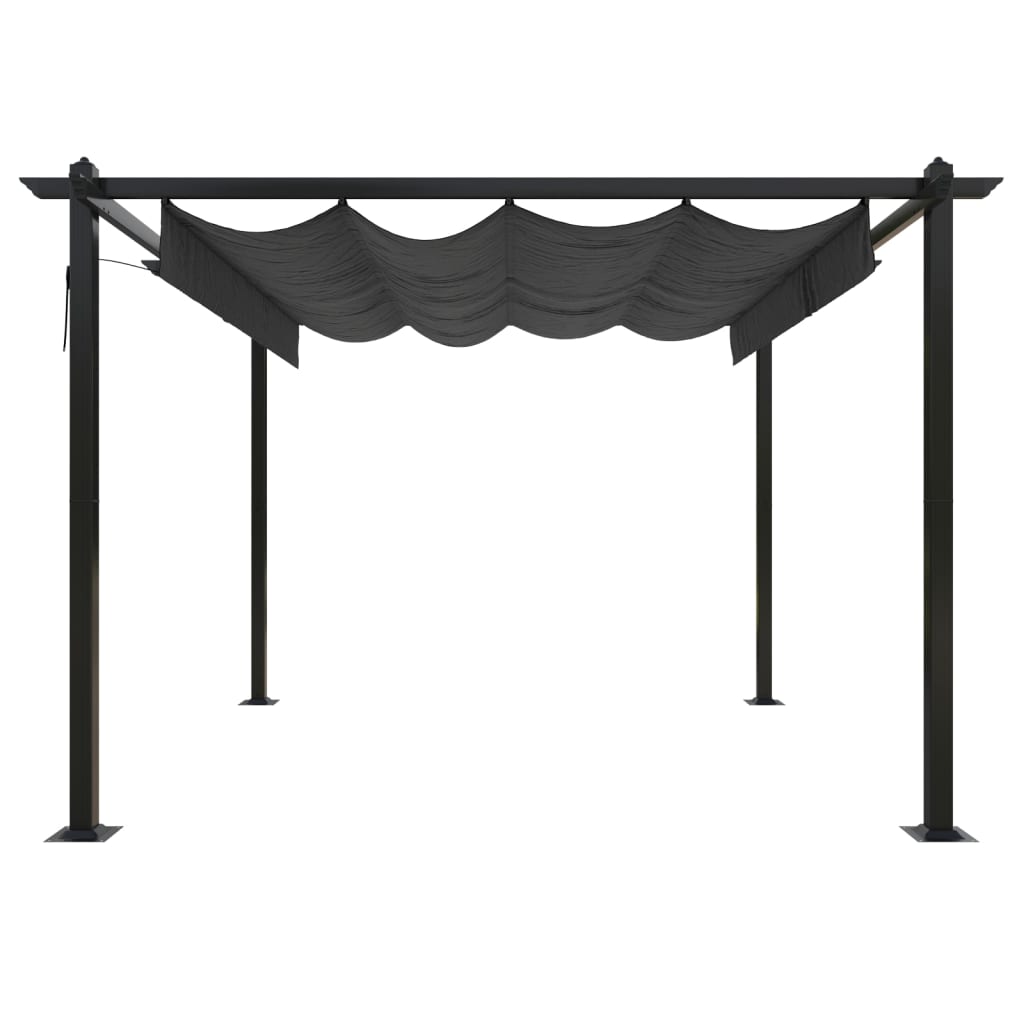 Garden Gazebo With Retractable Roof 3X3 M