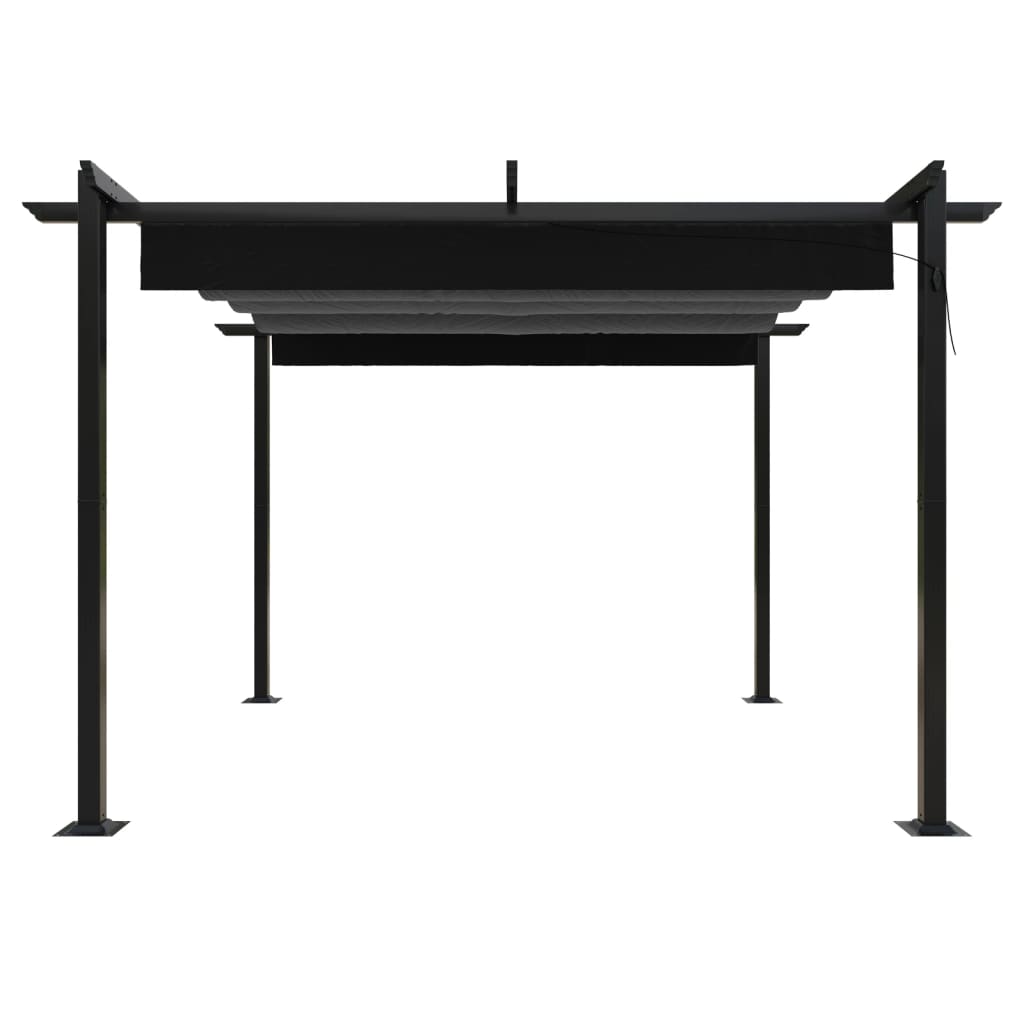 Garden Gazebo With Retractable Roof 3X3 M