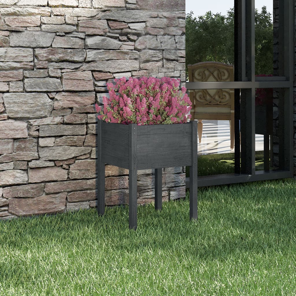 Garden Planter 50X50X70 Cm Solid Pinewood