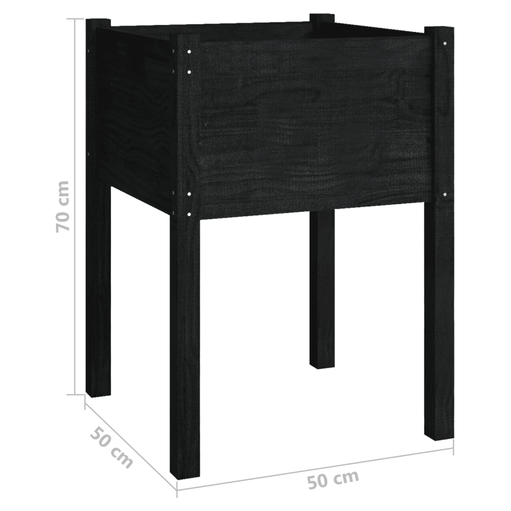 Garden Planter 50X50X70 Cm Solid Pinewood