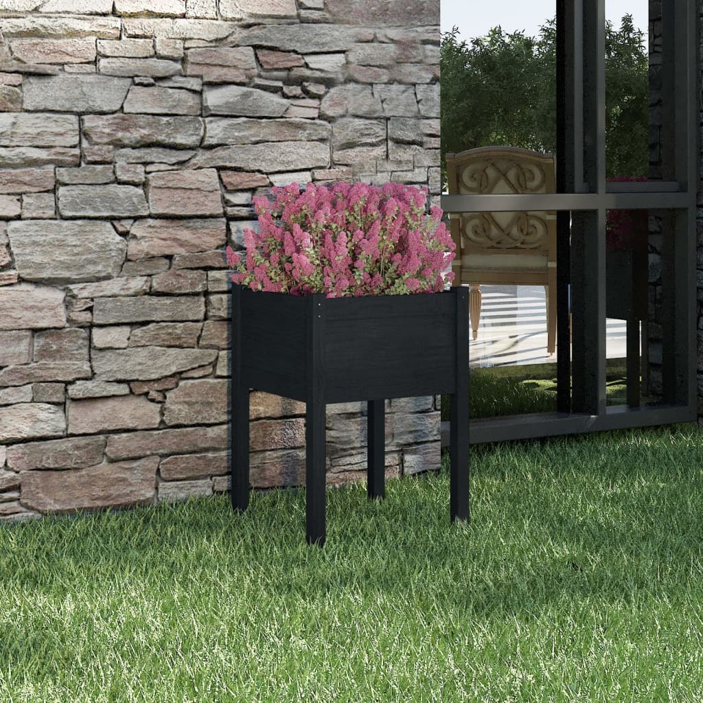 Garden Planter 50X50X70 Cm Solid Pinewood