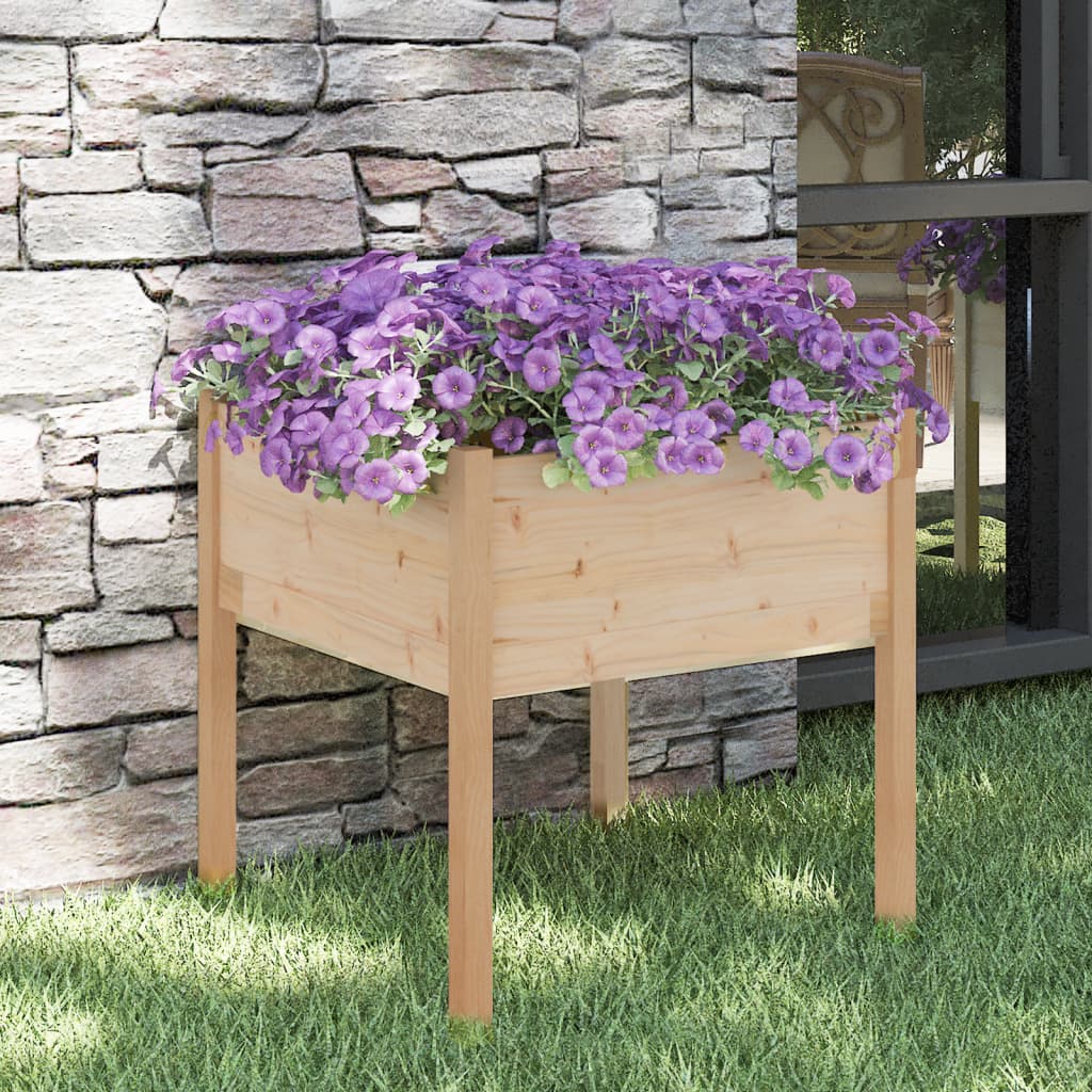 Garden Planter 70X70X70 Cm Solid Pinewood