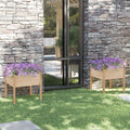 Garden Planter 70X70X70 Cm Solid Pinewood