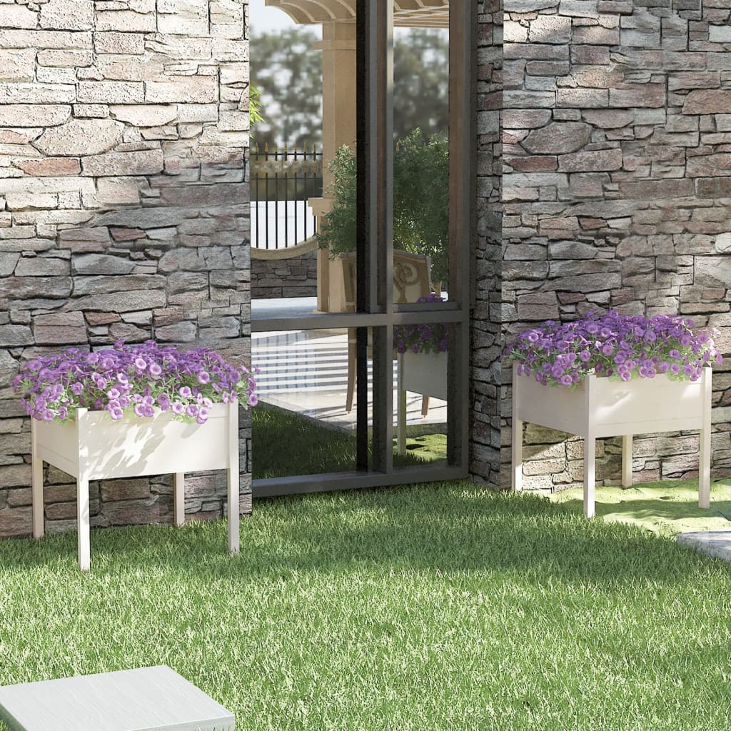 Garden Planter 70X70X70 Cm Solid Pinewood