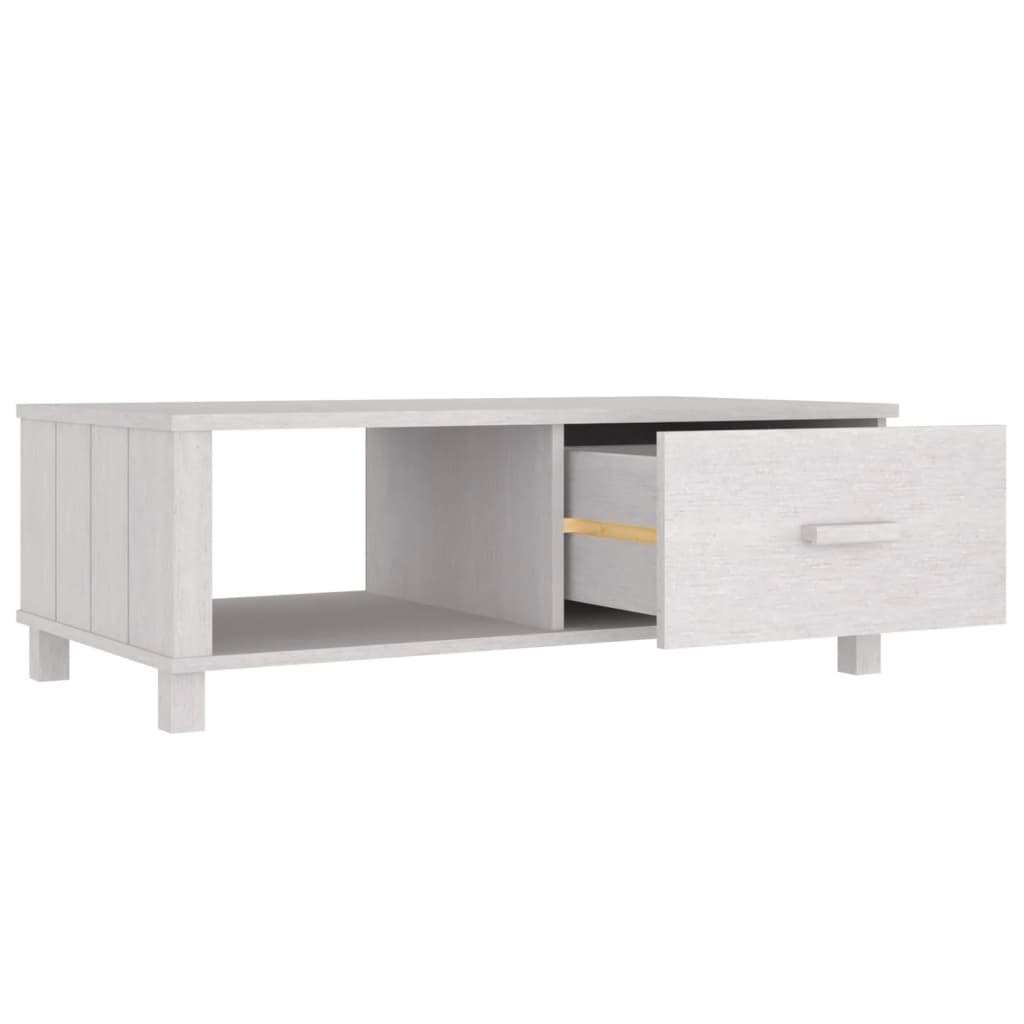 Coffee Table Hamar 100X55X35 Cm Solid Wood Pine