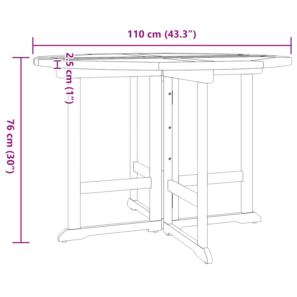 5 Piece Folding Outdoor Dining Set Solid Wood Teak
