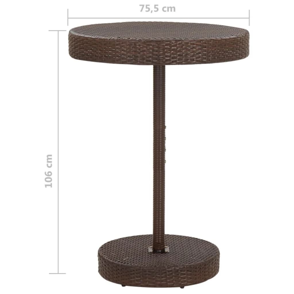 Garden Bar Set | , Cream White | Pe Rattan, Powder-Coated Steel