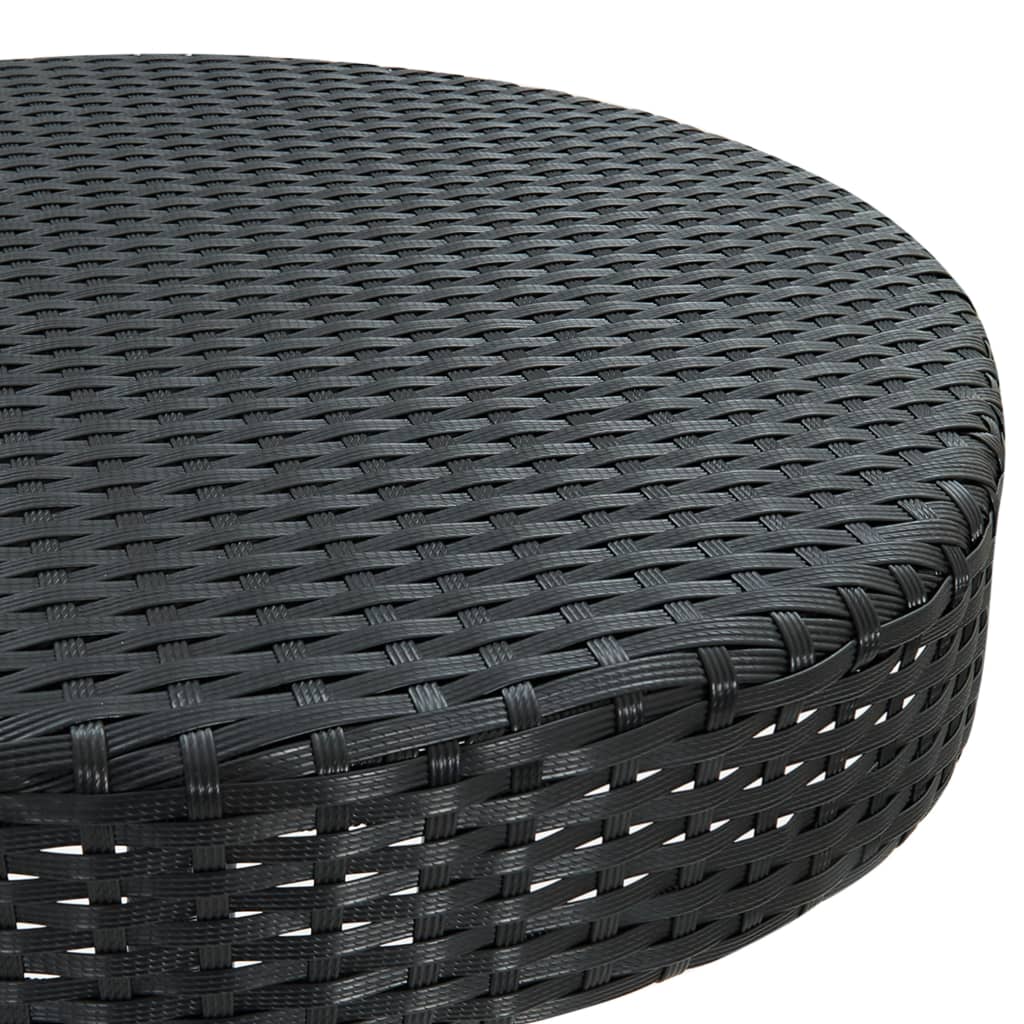 3 Piece Garden Bar Set With Cushions Poly Rattan