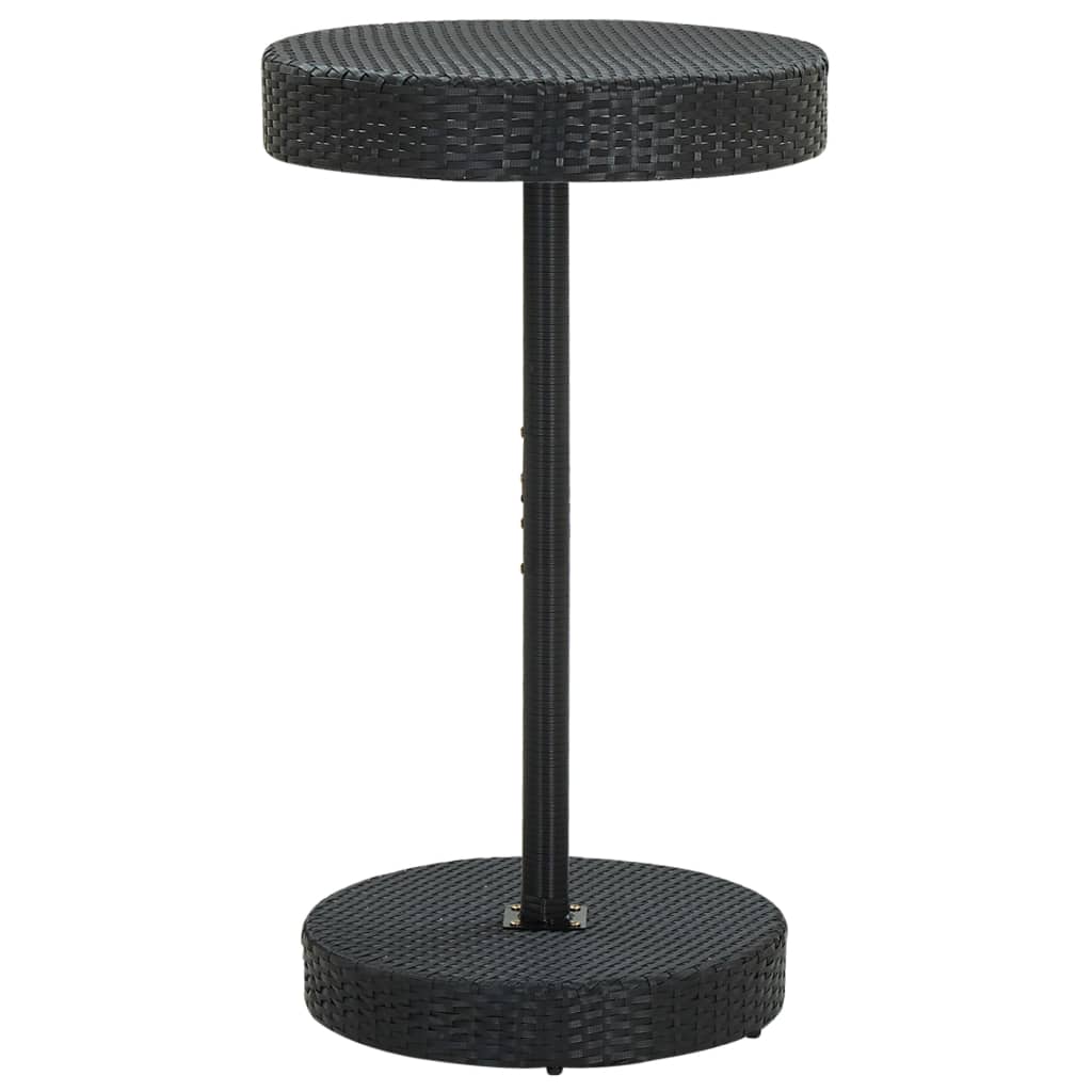 3 Piece Garden Bar Set With Cushions Poly Rattan