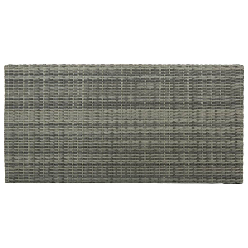 5 Piece Garden Bar Set With Cushions Poly Rattan