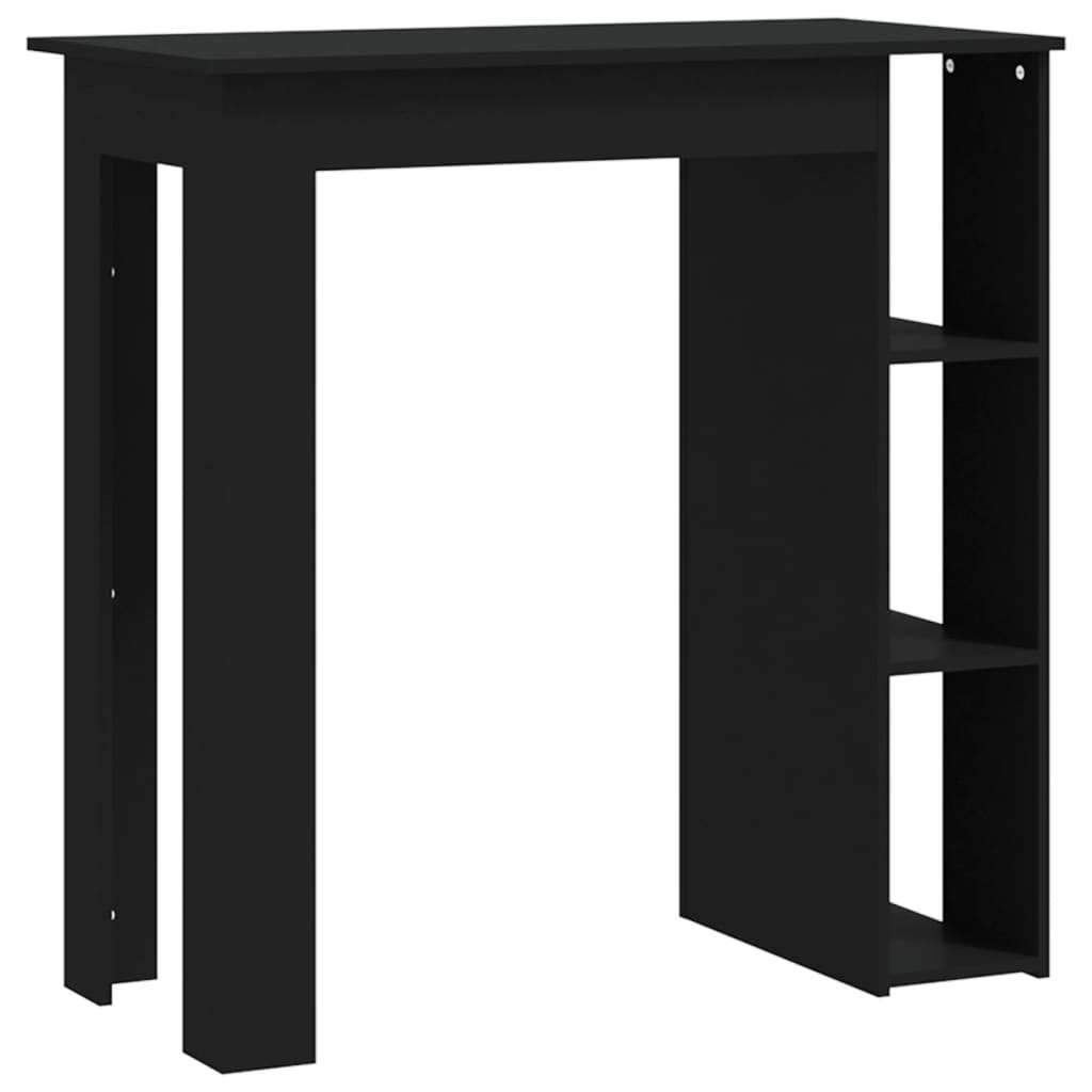 Bar Table With Shelf 102X50X103.5 Cm Engineered Wood