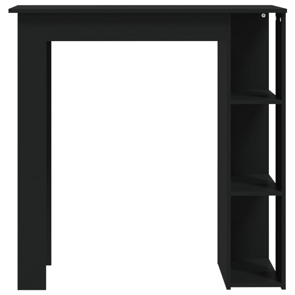 Bar Table With Shelf 102X50X103.5 Cm Engineered Wood
