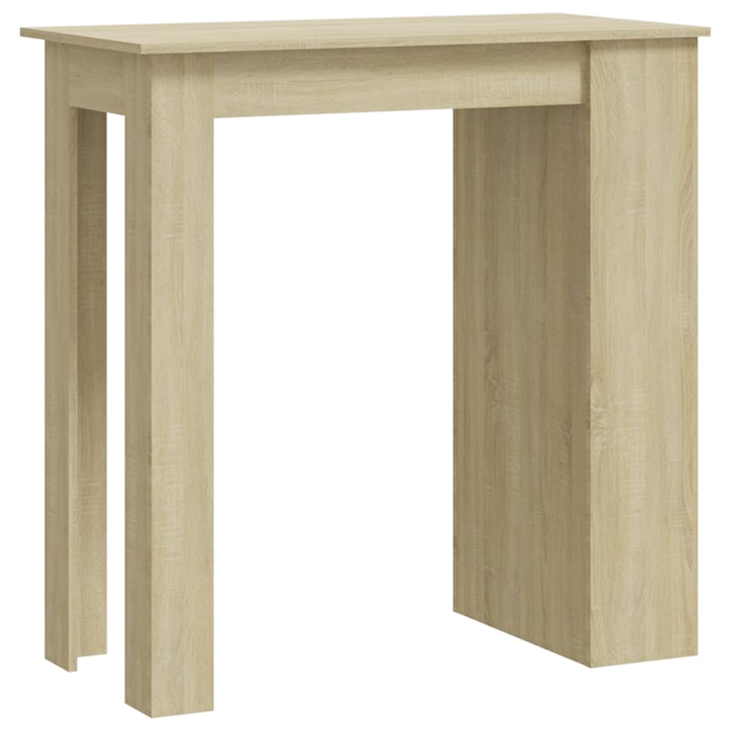 Bar Table With Storage Rack 102X50X103.5Cm Engineered Wood