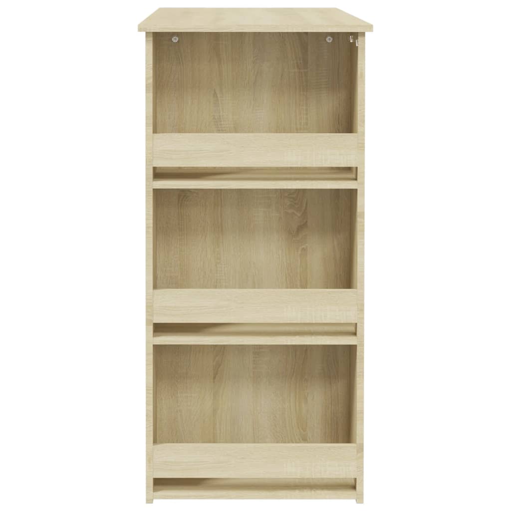 Bar Table With Storage Rack 102X50X103.5Cm Engineered Wood