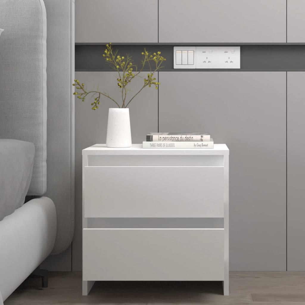 Bedside Cabinet 45X34.5X44.5 Cm Engineered Wood