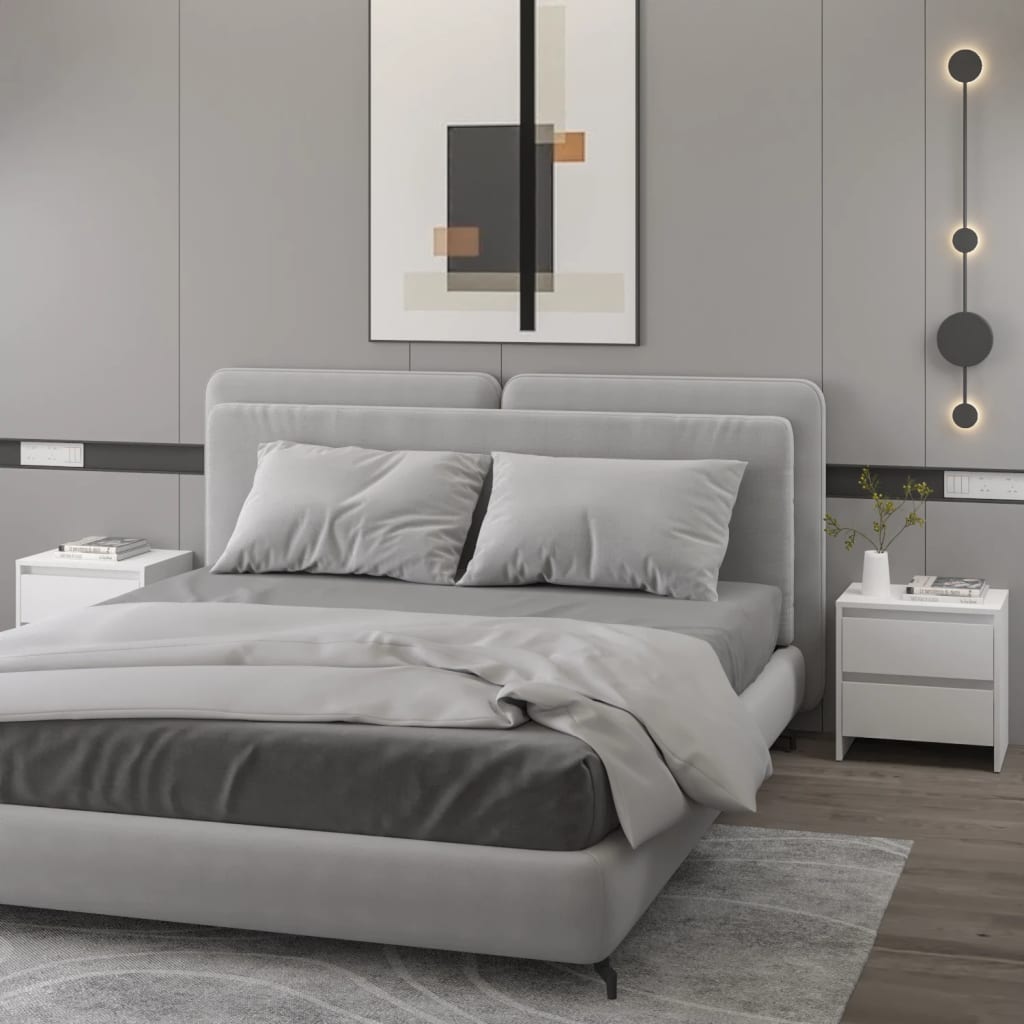 Bedside Cabinet 45X34.5X44.5 Cm Engineered Wood