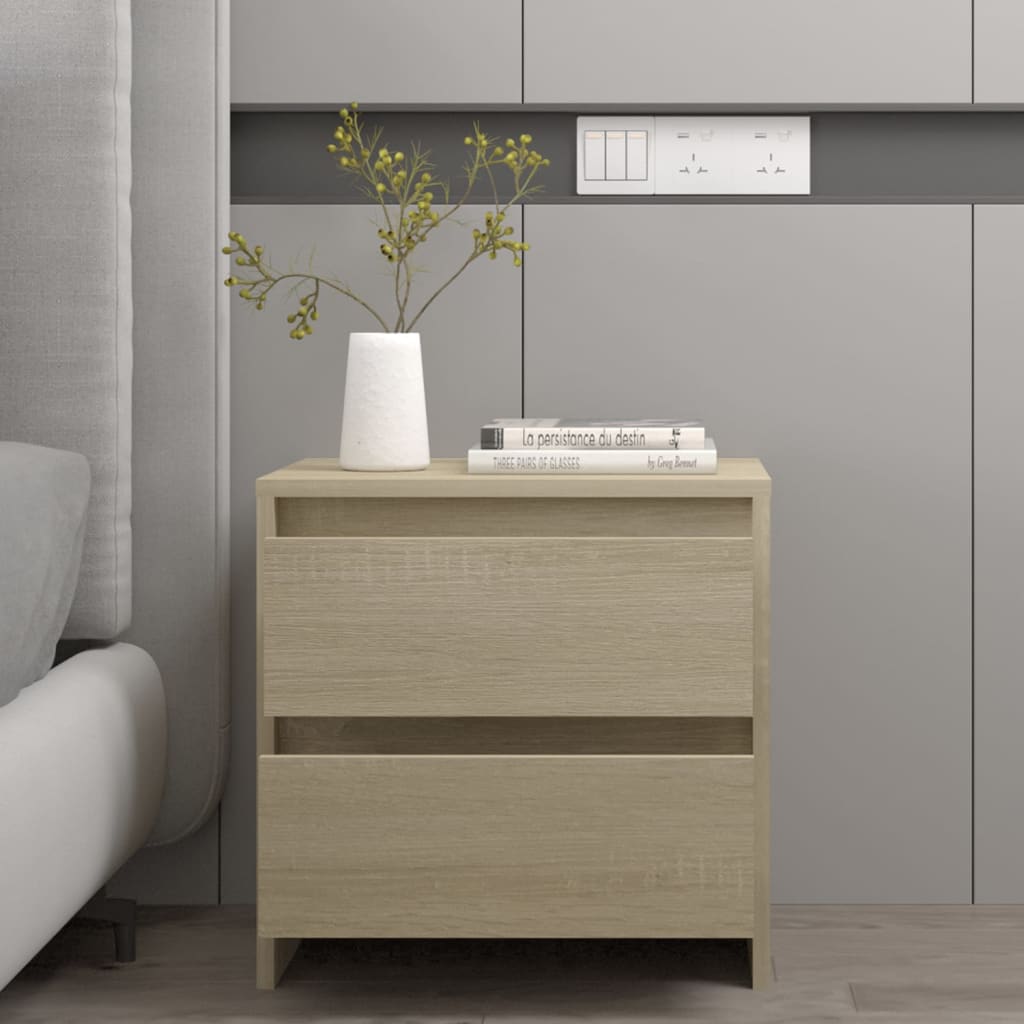 Bedside Cabinet 45X34.5X44.5 Cm Engineered Wood