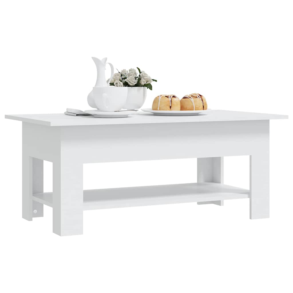 Coffee Table Engineered Wood Smoked Oak Old Wood Artisan Oak Concrete Grey White