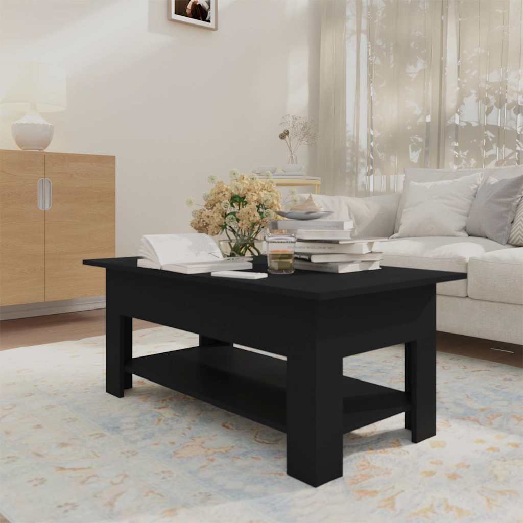 Coffee Table Engineered Wood Smoked Oak Old Wood Artisan Oak Concrete Grey White
