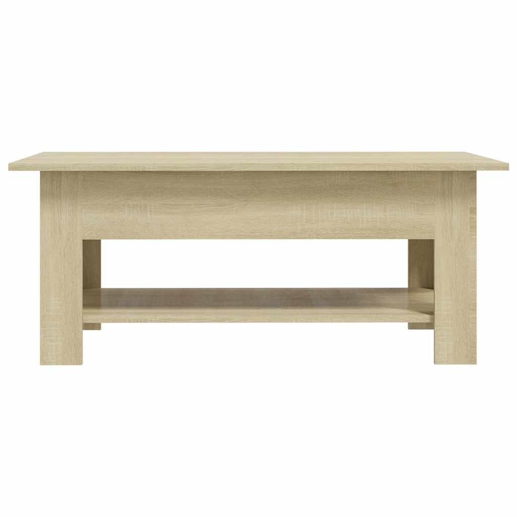 Coffee Table Engineered Wood Smoked Oak Old Wood Artisan Oak Concrete Grey White
