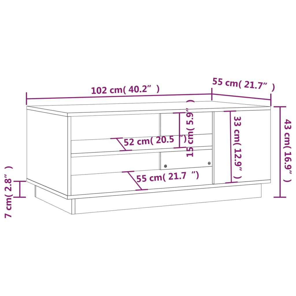 Coffee Table Engineered Wood