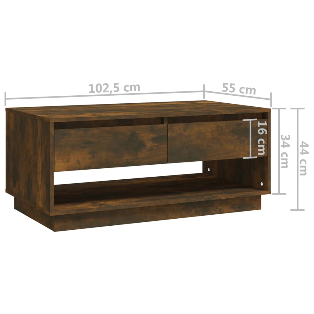 Coffee Table 102.5X55X44 Cm Engineered Wood
