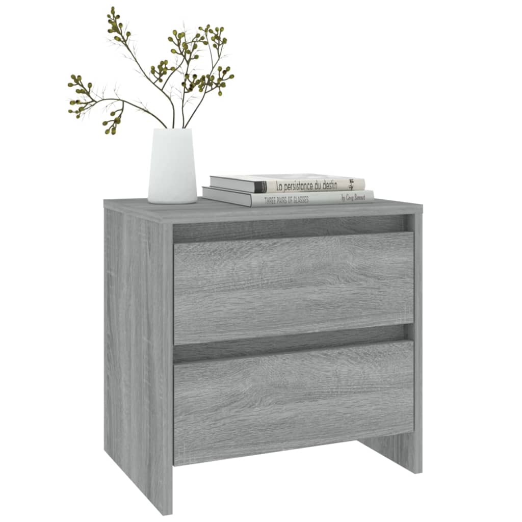 Bedside Cabinet 45X34.5X44.5 Cm Engineered Wood