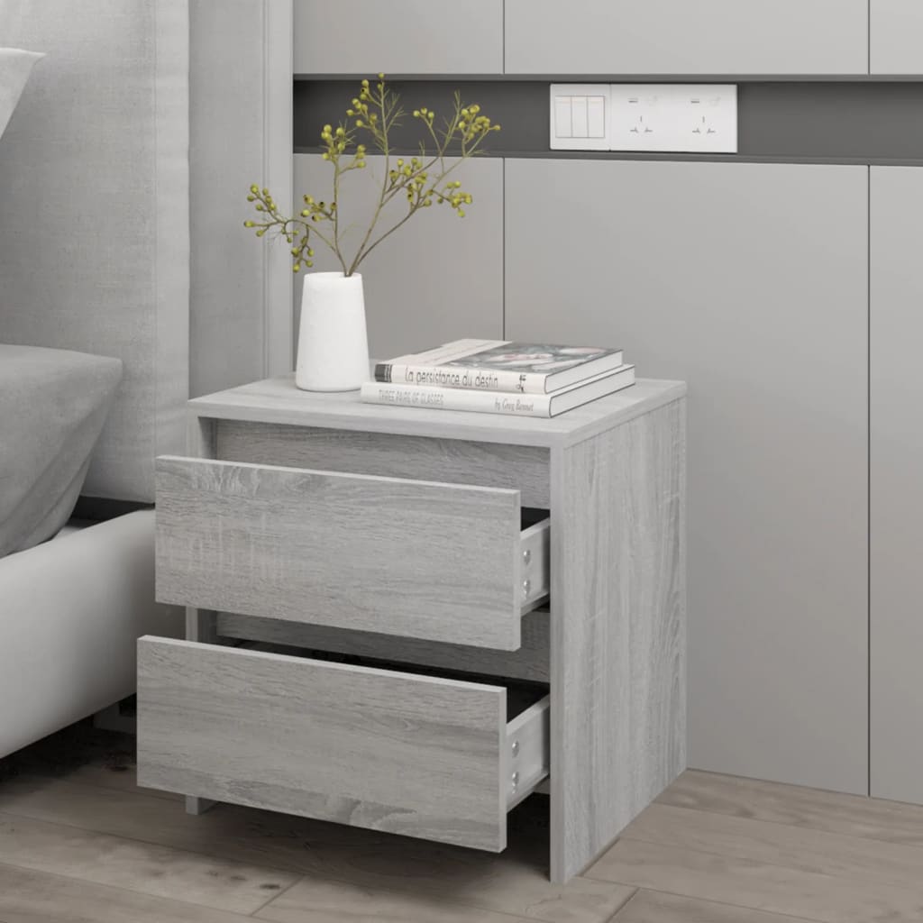 Bedside Cabinet 45X34.5X44.5 Cm Engineered Wood