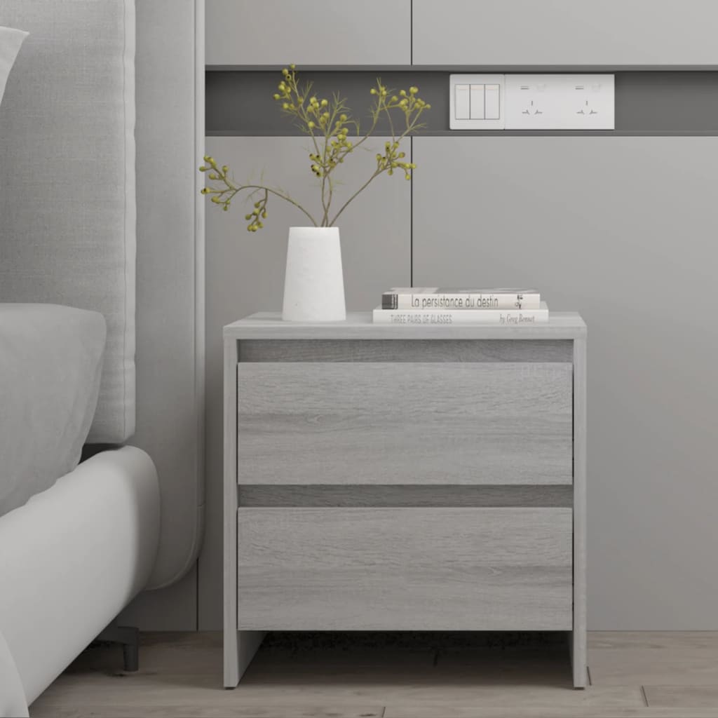 Bedside Cabinet 45X34.5X44.5 Cm Engineered Wood