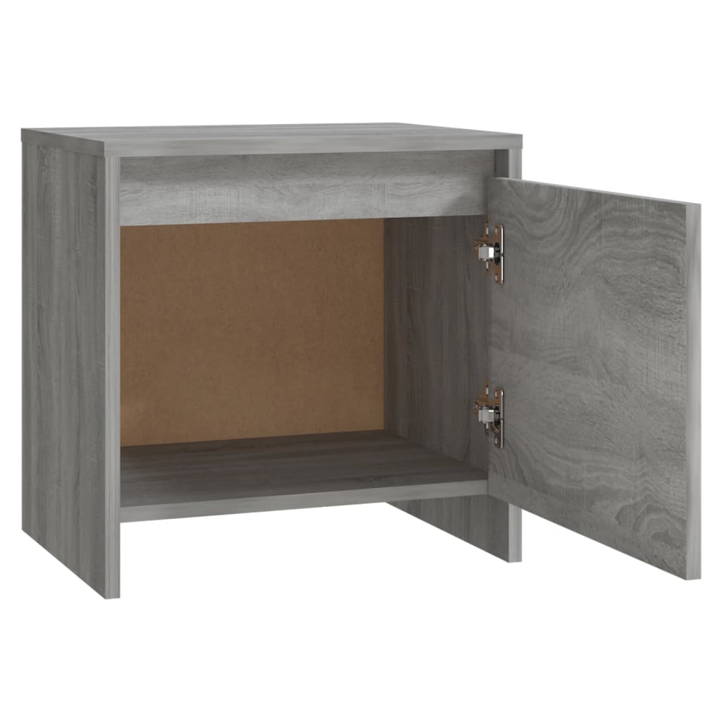 Bedside Cabinet 45X34X44.5 Cm Engineered Wood