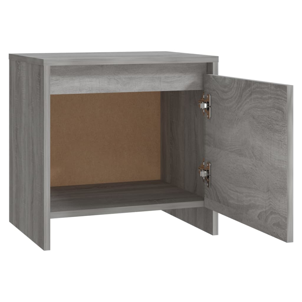 Bedside Cabinet 45X34X44.5 Cm Engineered Wood