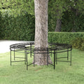 Round Tree Bench Ø160 Cm Black Steel