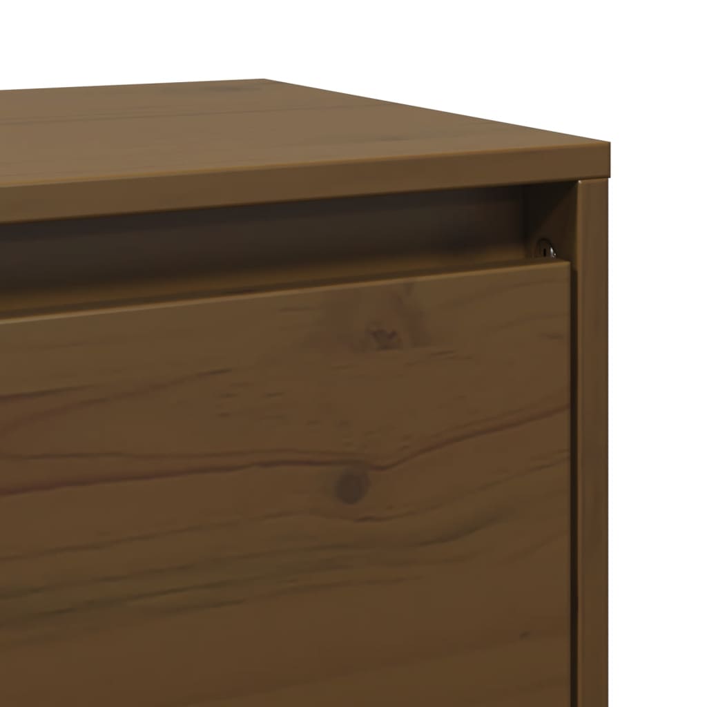 Wall Cabinets 2 Pcs 45X30X35 Cm Solid Pinewood