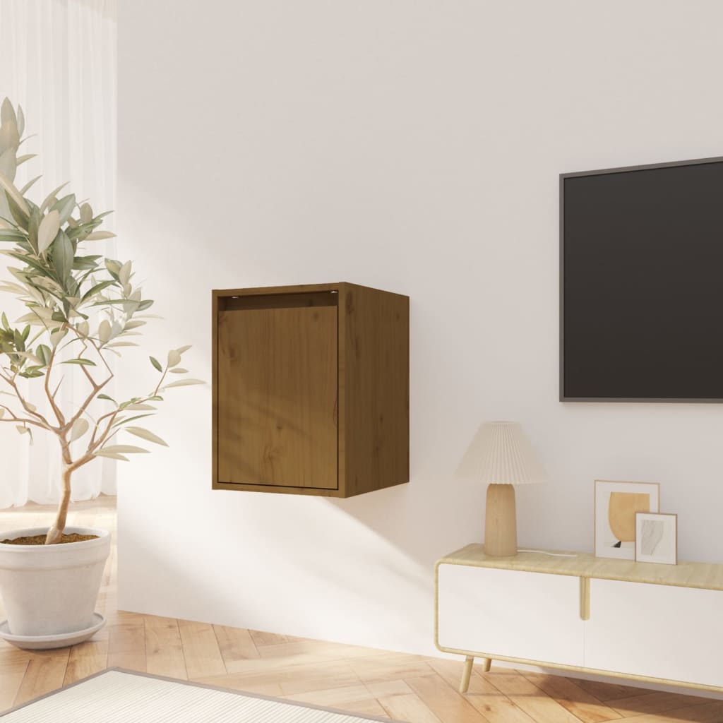 Wall Cabinets 2 Pcs 30X30X40 Cm Solid Wood Pine