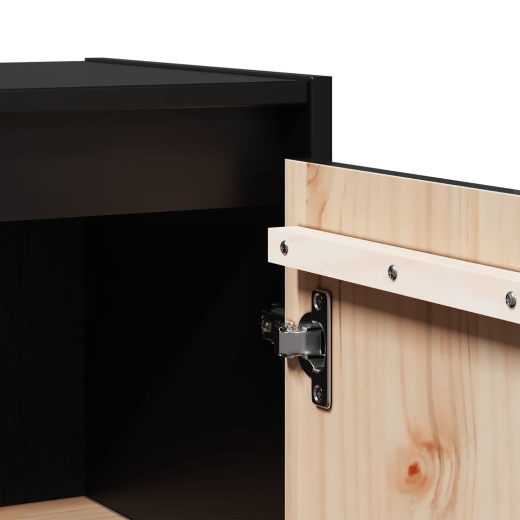 Wall Cabinets 2 Pcs 30X30X60 Cm Solid Wood Pine