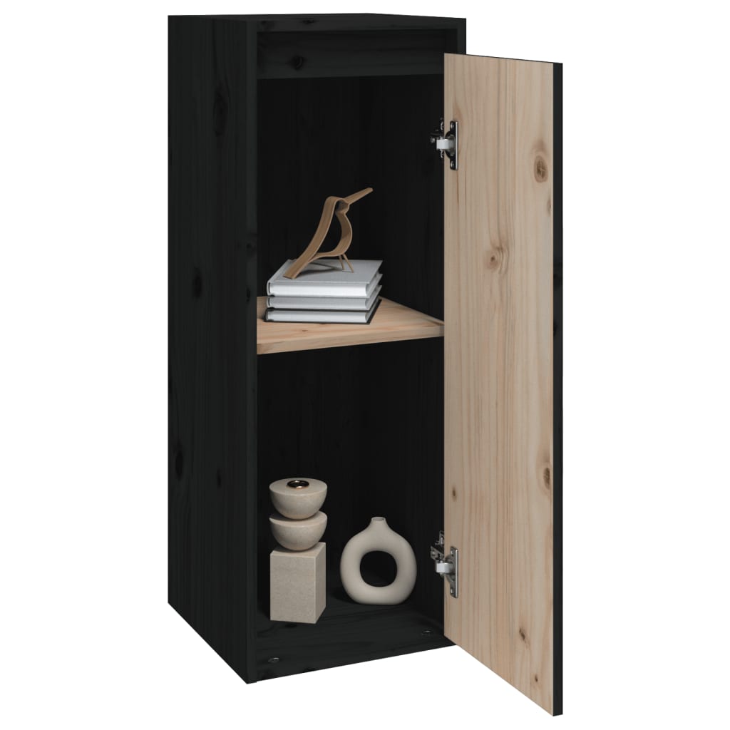 Wall Cabinets 2 Pcs 30X30X80 Cm Solid Wood Pine