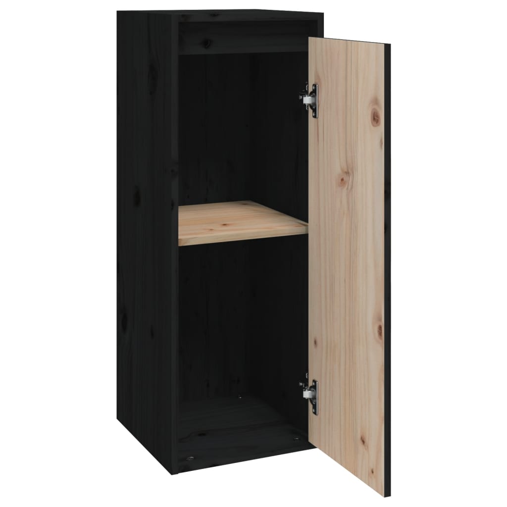 Wall Cabinets 2 Pcs 30X30X80 Cm Solid Wood Pine