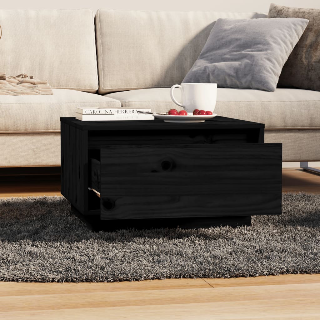 Coffee Table 55X56X32 Cm Solid Wood Pine