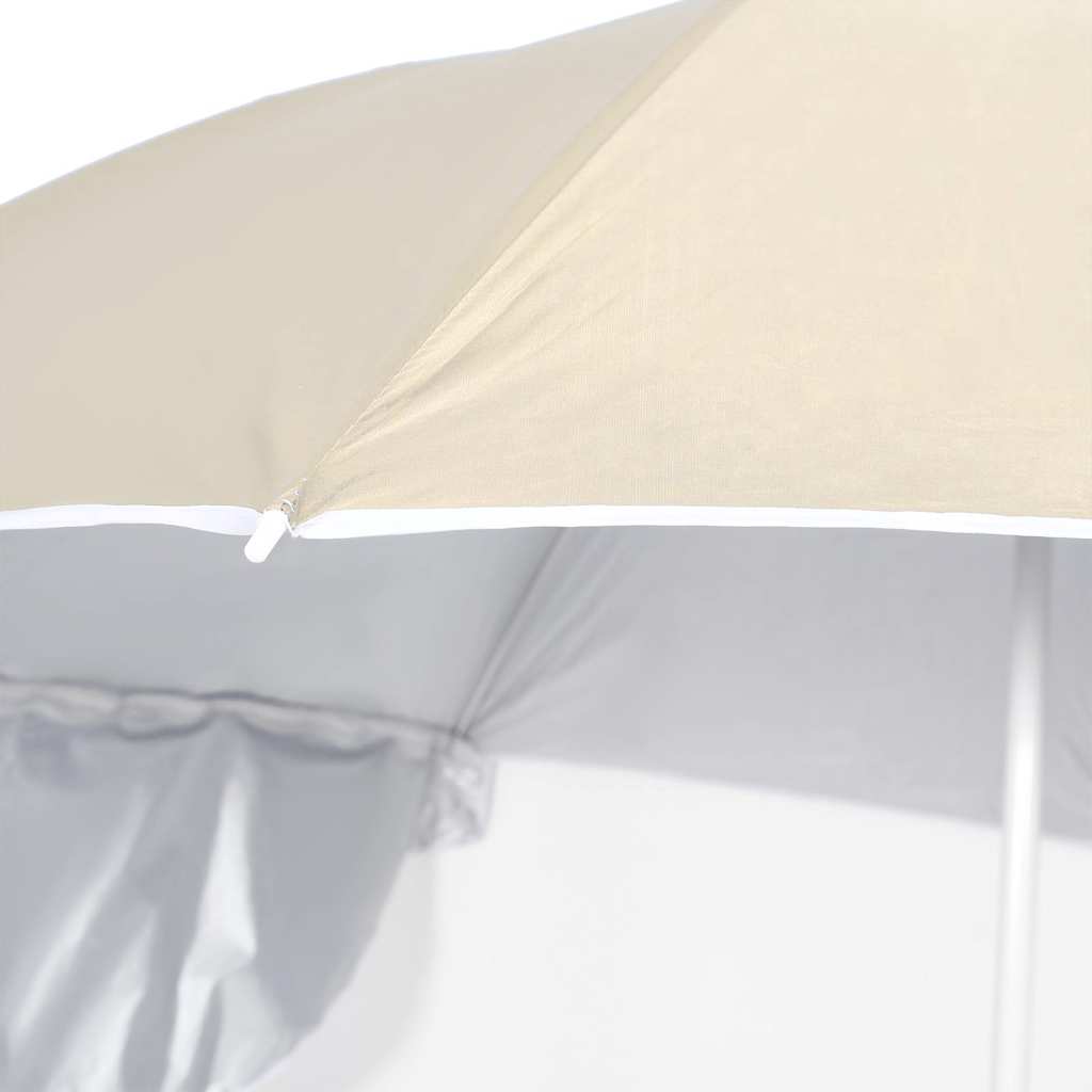 Garden Parasol Beach Side Walls 215 Cm sand blue anthracite green