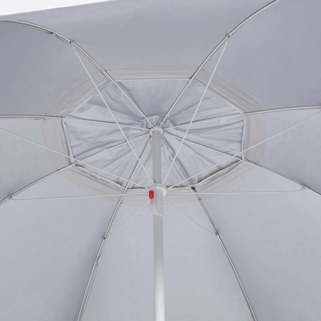 Garden Parasol Beach Side Walls 215 Cm sand blue anthracite green