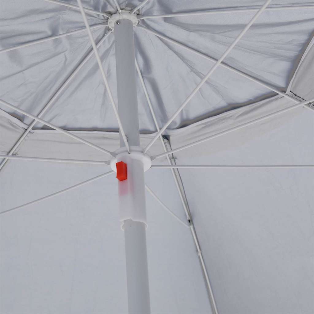 Garden Parasol Beach Side Walls 215 Cm sand blue anthracite green